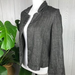 Topshop jacket linen open front lined adjustable back